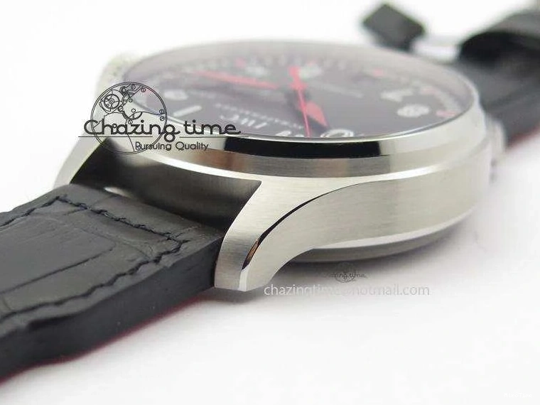 MIROTIME 0509 RelaxedFit Big Pilot Real PR IW500435 “Muhammad Ali” ZF Best Edition On Black Leather Strap A 7295